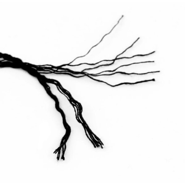 Artisan's Delight, Biologiskt Nedbrytbar Miljövänlig Tråd, 2mm Svart Bomullssnöre för Hantverk, 200 Meter Premium Macrame-snöre, Hållbart & Brett Användningsområde