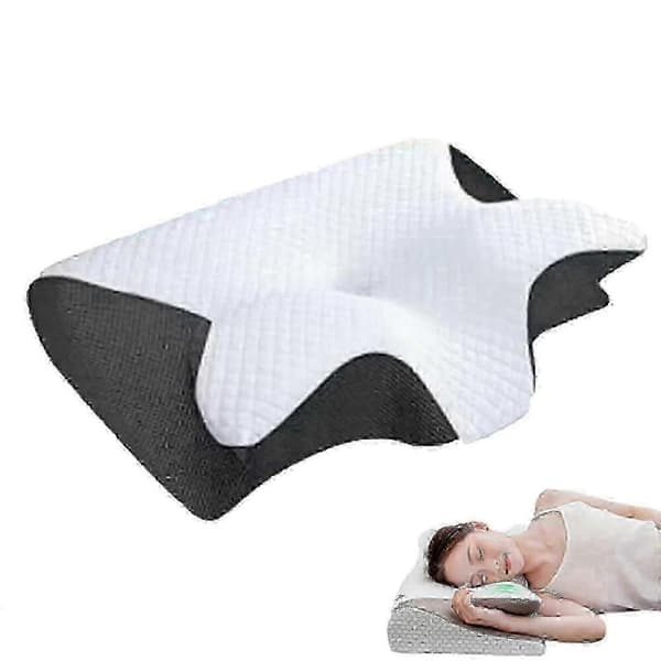 2-i-1 Ortopedisk Kudde, Memory Foam, Ergonomisk Kontur