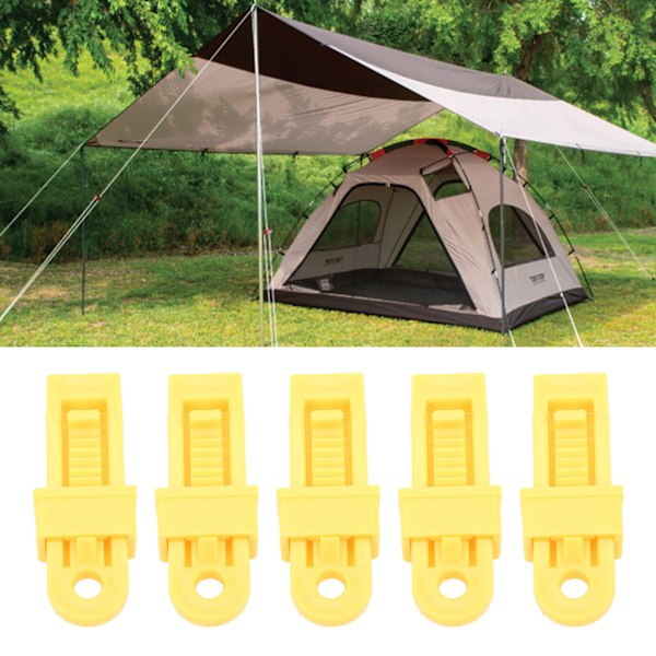 Högkvalitativa Tarp Clips av PP-plast för Utomhuscamping, Säkra och Pålitliga Clips för Baldakiner och Båttäckningar, Enkel Installation och Borttagning
