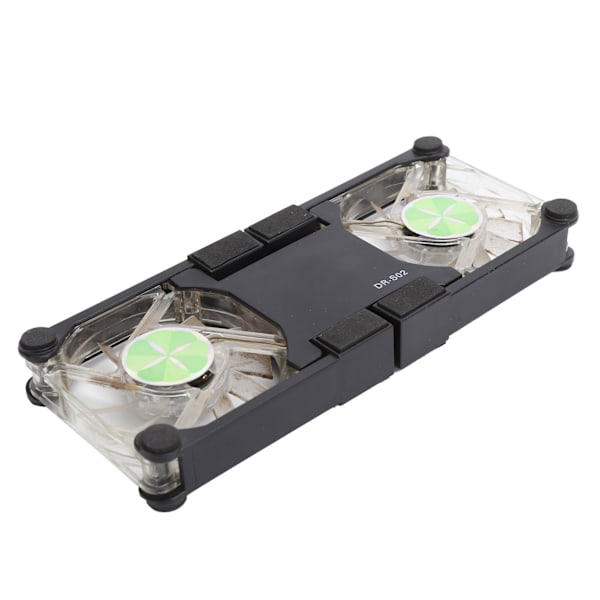 Bærbar kjøleplate USB sammenleggbar radiator kjølerstativ lys bærbar med AntiSkid Mount(Noir )