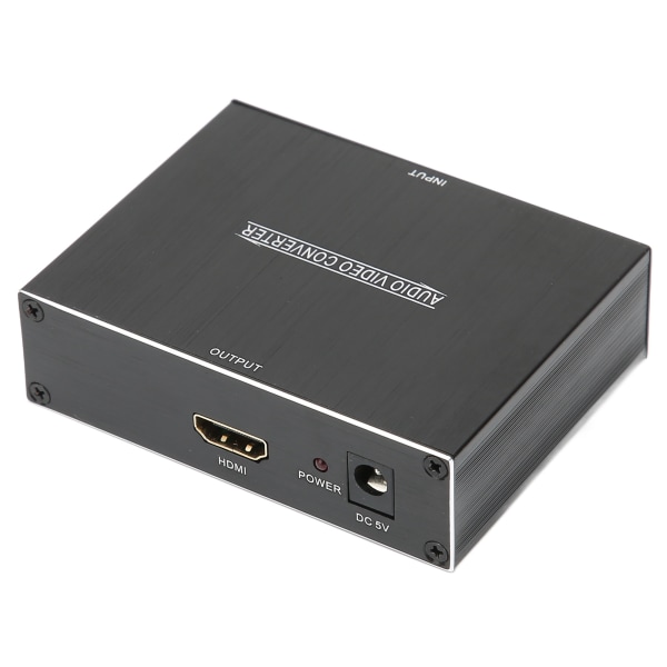 Lydkonverter VGA+3,5MM+RCA til High Definition Multimedia Interface-adapter for PC DVD for XBOX-høyttaler 100‑240V