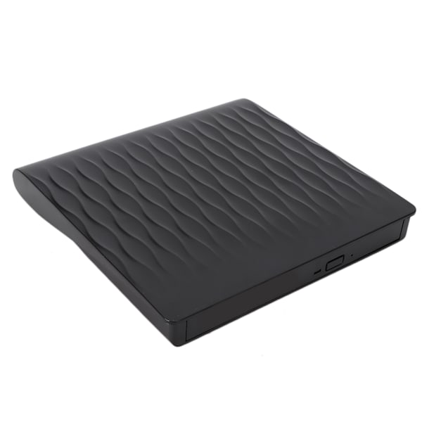 Bärbar 12,7 mm USB 3.0 extern optisk enhet med upphöjd struktur, svart, för stationär dator och bärbar dator