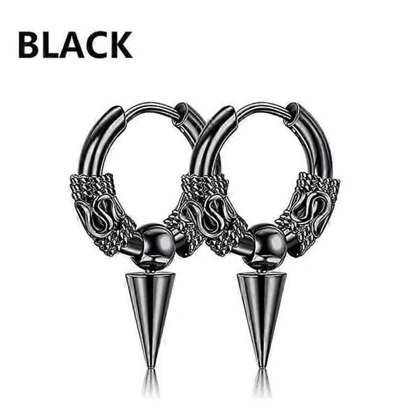 Koreansk mode krydsfjer stud unisex øreringe punk rock stil
