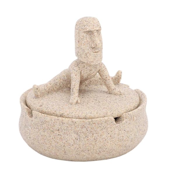 Påskharts Moai-statyer, unika heminredningar med lock.