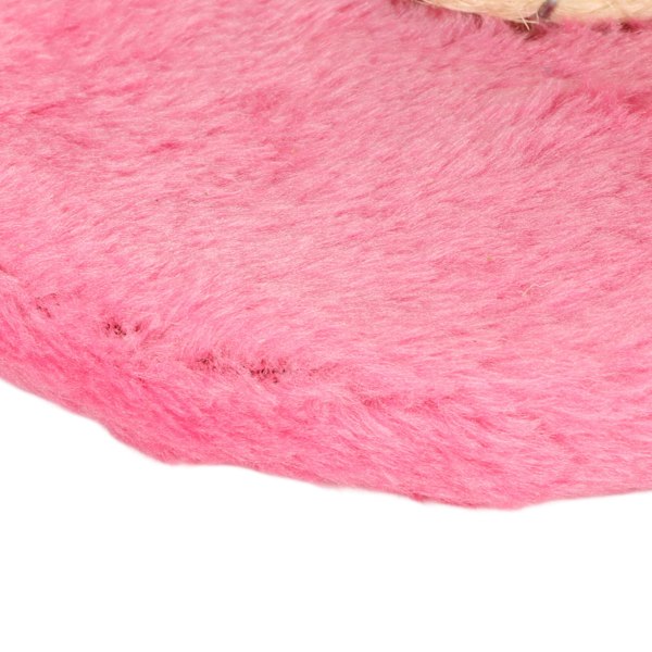 Kattklösträ interaktiva mjuka plysch 2 lager sisalrep klösträd för inomhuskatter kattungar rosa