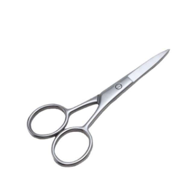 Professionell Trimsax, Högkvalitativt Rostfritt Stål Multifunktionella Hårtrimmers, Säkerhet Böjd Sax med Vassa Blad för Ansikte, Näsa,