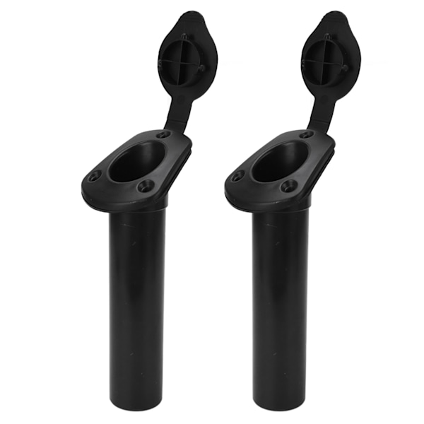 2 stk. Flush Mount Fiskebåt Stangbrakett Med Lokkdeksel 44mm Universal Passform for Kajakk Kano Holdere