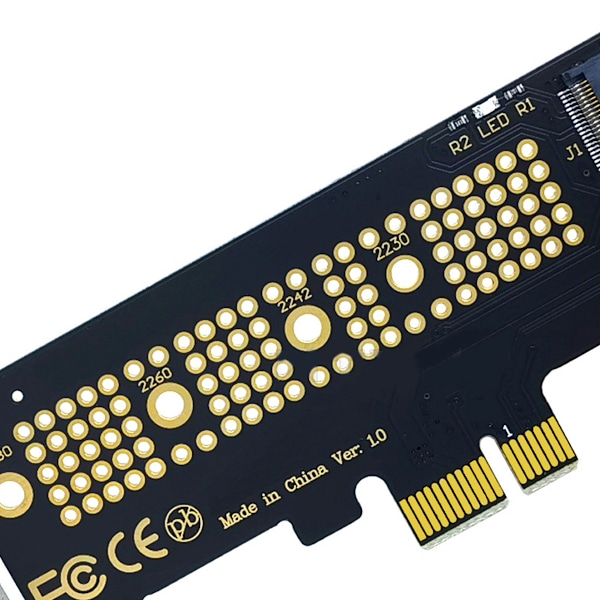 Högpresterande lagringslösning, M.2 Nvme till Pci Express-adapter för Windows 11 10 8 Linux Mac Os, Stöder Typ 2230 2242 2260 2280