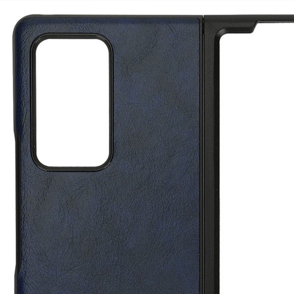 Mobilt telefonfodral i läder för Samsung Galaxy Z Fold 2 skyddande fodral AntiFall-fodral (blå)
