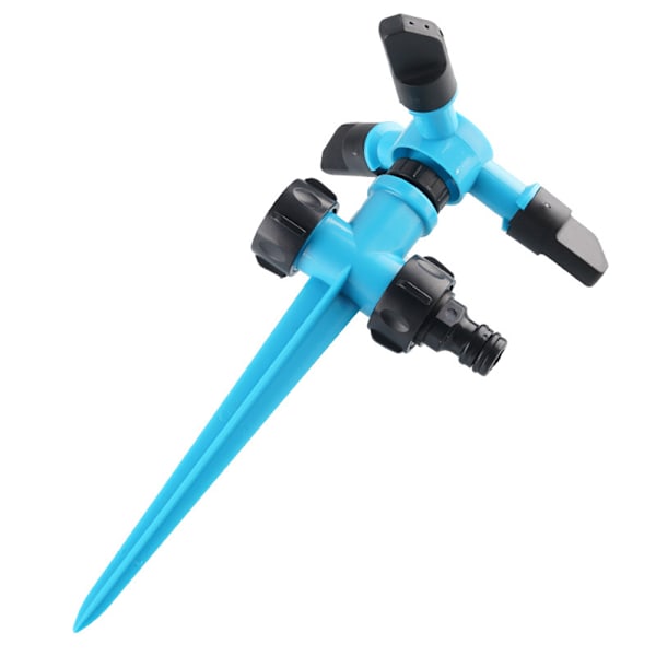 Havesprinkler, roterende plænesprinkler justerbar, havearbejde blue black