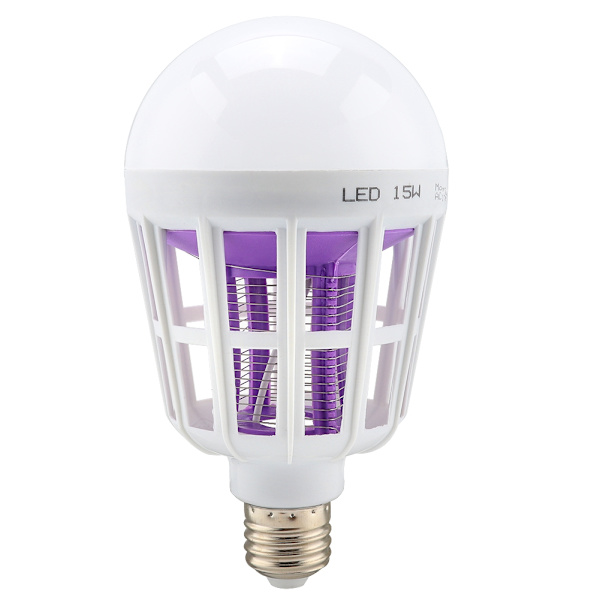 220V LED Myggdödande Lampa 15W LED-lampor Ljus Anti Fly Bug Zapper