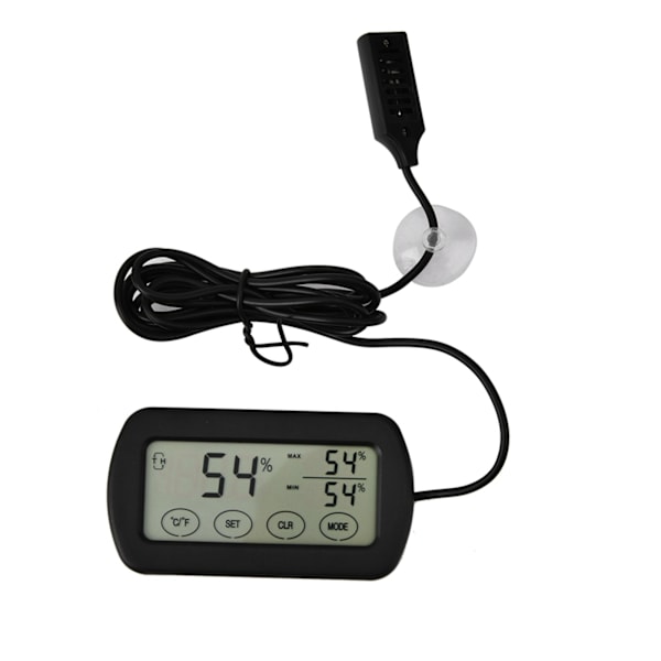 LCD-skærm æg inkubator krybdyr tank digitalt termometer hygrometer