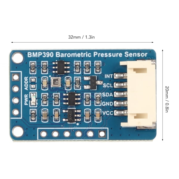 Barometrisk trykksensor I2C SPI-grensesnitt Temperaturhøyde Lavt støy BMP390-sensor for GPS-bærbar enhet Drone