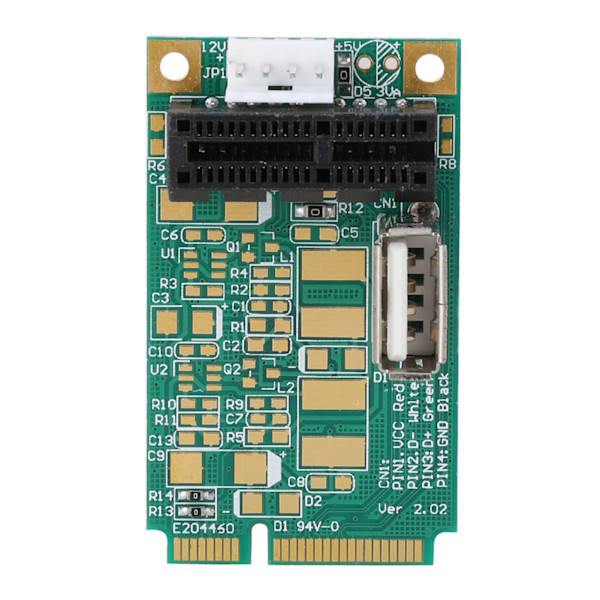 Mini PCI-E til PCI Express 1X Slot Adapter Riser Card Test PCI-E 4X/8X/16X