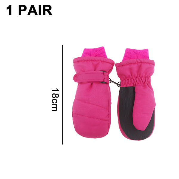 Vinter Ski Hansker Svart Universal Finger Hansker Håndmalt M