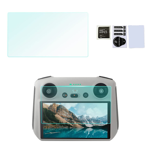 9H HD herdet glass skjermbeskytter kompatibel med Mini 3 Pro fjernkontroll tilbehør ripebestandig glass