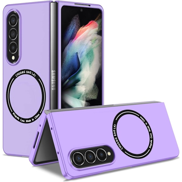 Samsung Galaxy Z Fold 4 5g Mobilskal, Anti-Fingeravtrycksyta & Bekvämt Grepp, Perfekt Present till Damer Herrar Pojkar Vänner Tonåringar Barn Ungdomar