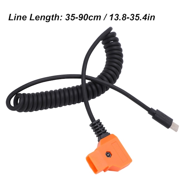 USB C -virtajohto D-liitäntään, joustava kaapeli matkapuhelimelle, tabletille ja digitaalikameran lisävarusteille