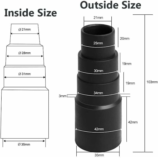Sugeslange adapter støvsugerslange adapter for støvsuger Universal Standard Shop støvsuger adapter adapter 2 stykker