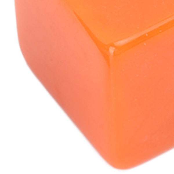 6 stk. tomme terninger DIY ubehandlede terninger blokke undervisning fest puslespil 6-sidede terninger plastik terninger orange
