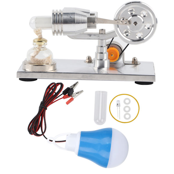 Stirling-motor generator - Vitenskapsprosjekter for barn - Teknologiske eksperimentleker