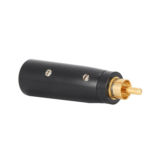 RCA to XLR Adapter Gold‑Plated Zinc Alloy RCA Male to XLR Male Adapter for Guitar Mixer Microphone