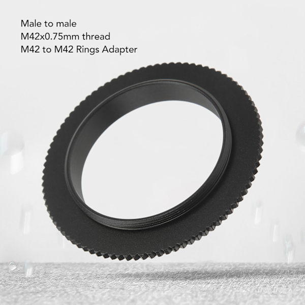 M42-uros naar M42-uros adapteri M42x0.75mm kaksoispuolinen T2-uros adapterirenkaat Matting-käsittely alumiiniseos teleskooppiadapteri