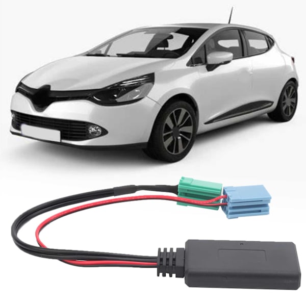 Auto Audio Adapter Mini ISO 6Pin 8Pin Liitin Bluetooth 5.0 AUX-kaapeli Renault Clio / Espace / Kangoo / Laguna