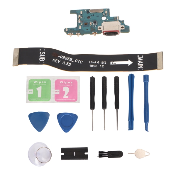Latausportti Dock-liitin Ammattimainen USB C Latausportti Flex-kaapeli Samsung Galaxy S20 Plus SM G986U US-versiolle
