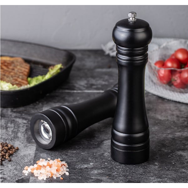 Stilfullt Salt- och Pepparkvarnset, Temperaturtåliga Långvariga Kryddkvarnar, Elegant Presentförpackning, Manuell Keramisk Kvarn För