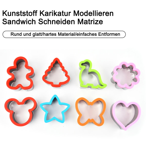 4-pack kakformar i rostfritt stål