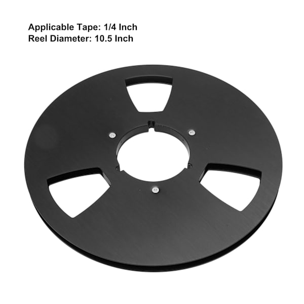 1/4 10,5 tommer Tom Spolereel 3 Huller Aluminium Legering Universal Åbningsmaskine Del Lyd Bånd Spolereel til Pioneer Sort