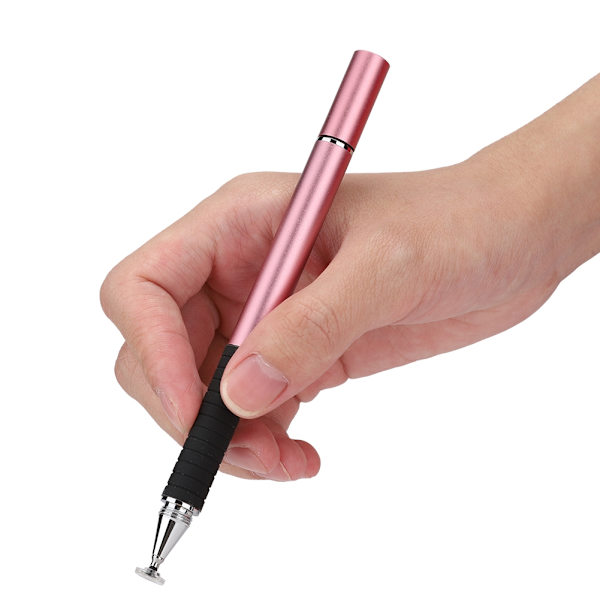 S12 2-i-1 Ledande tyg Silikon sugkopp Dubbel touch Full Metal Disc Målnings stylus
