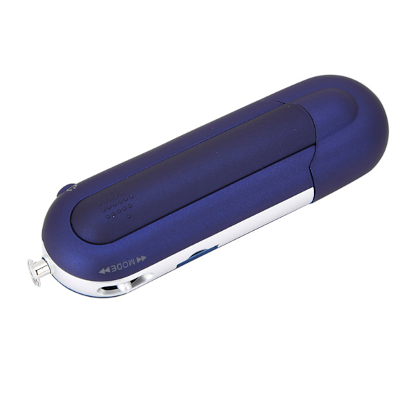Bærbar musik MP3 USB-afspiller med LCD-skærm FM-radio stemme hukommelseskort blå
