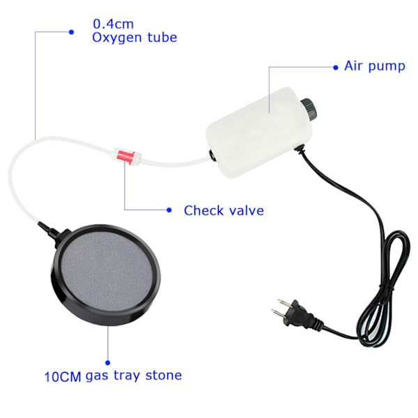 Akvarie Boble Disk / Luft Diffuser til Fisketank Koi Dam 10.7CM Dam Pumpe Hydroponics Dekoration