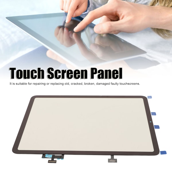 Touch Screen Panel Digitizer Hærdet Glas Sort Touch Screen Panel Udskiftning til IOS Tablet Air4