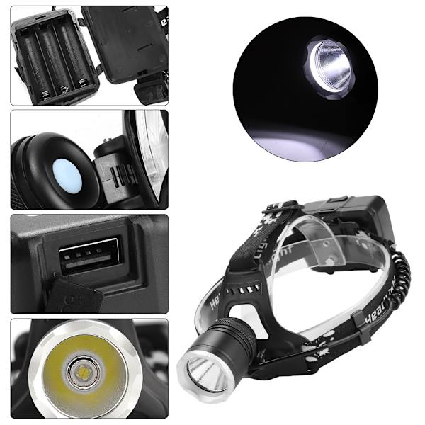 USB-ladattava ulkovalaisin otsalamppu LED-otsavalo kannettava