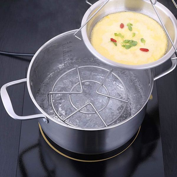 Rostfritt stål ångställ för Instant Pot matlagningsunderlägg ställhållare äggångare korg underlägg matställ luftfritösställ för tryckkokare, set om