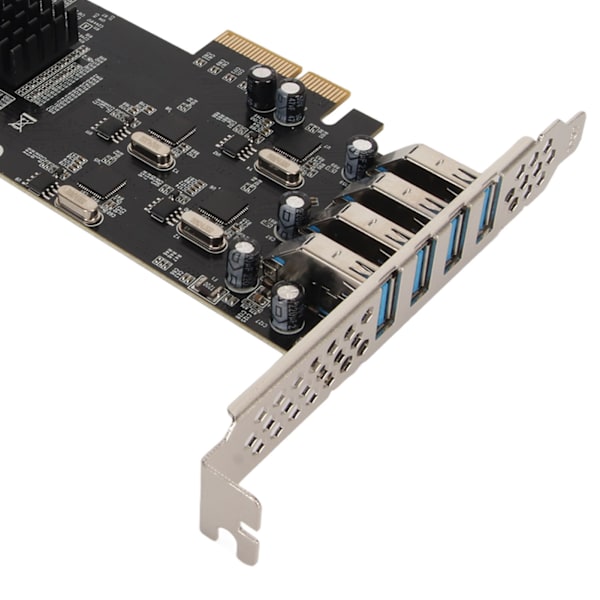 4 Port USB 3.0 PCIE-kort 4 Dedikerede 5 Gbps Kanaler Understøtter UASP SATA LP4 Power PCI Express Adapter-kort