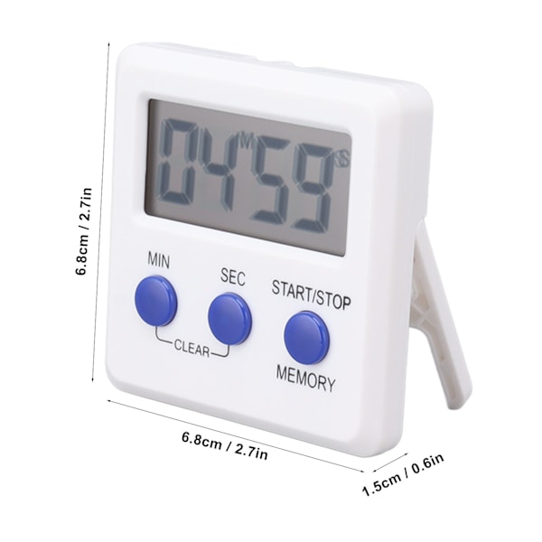 Digital Timer Lær Sports Elektronisk Timer Enkel Timer for Hjem Kjøkken Trening Baking Lek