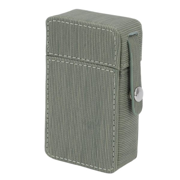 Cigarettboxhållare PU-flikdesign Bärbar cigarettbox Skyddande fodral för resor Daglig ärta grön