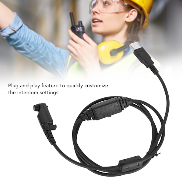 USB-programmeringskabel för användarvänlig känslig walkie-talkie tvåvägsradioprogrammering för Hytera