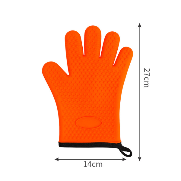 Ugnshandskar i silikon - Värmebeständiga BBQ-handskar - Hantera varm mat