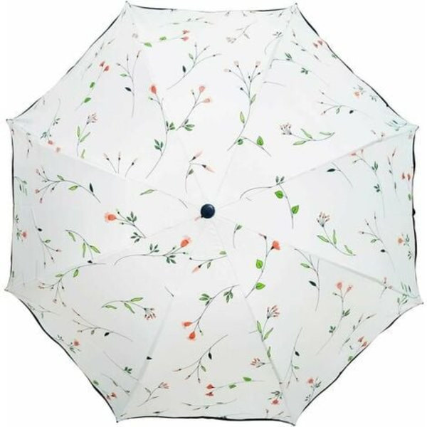 Paraply Anti Uv Foldbare Paraplyer Dame Ombrelle Femme Pliant Sommer Solbeskyttelse Triple Uv Beskyttelse Begonia Parasol Paraplyer Til Kvinder