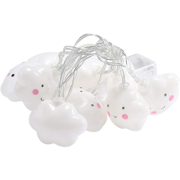 Linghuang 20 LED-lampor Varmvit Moln Ljusslingor Feliknande