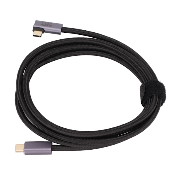 Type C til Type C Vinkel Data Kabel 100W Hurtig Opladning Slidstærk Guldbelægning Plug and Play USB Kabel til Bærbare Computere