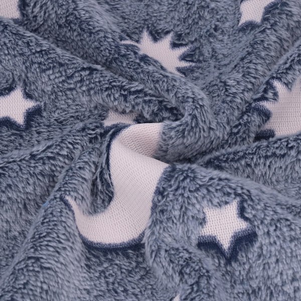 Lysande polyesterfilt Mjuk och varm luddig filt för säng soffa soffa alla säsongerDusty Blue