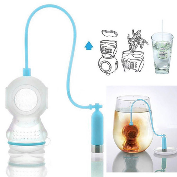 Innovativ dykform silikon teinfuser sil för hem tebryggning