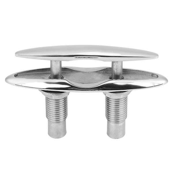 6\" Båt Fartyg Förtöjnings Dock Prydlig Klamp 316 Rostfritt Stål Dubbel Däck Tryck Drag Kabel   Bult