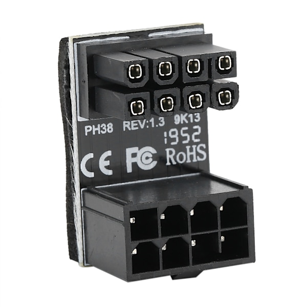 PH38A 6PIN strømstikadapter 180 graders vinklet strømadapter-stik